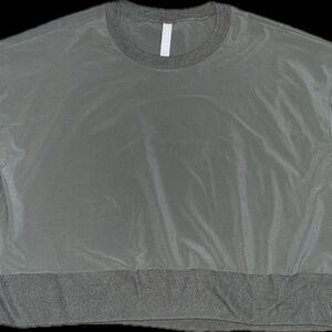 ATHLETA Zephyr Crop Top in Poseidon Olive Size XL